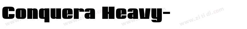 Conquera Heavy字体转换